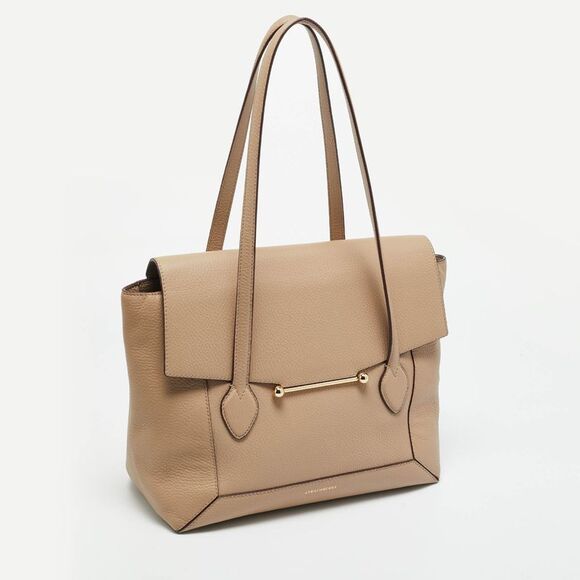 Strathberry Beige Leather Totes Bag - Picture 3 of 7